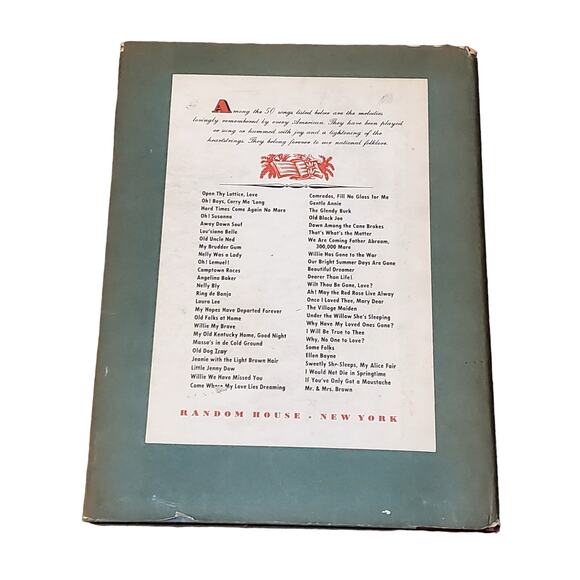 A Treasury of Stephen Foster 1946 1st Printing HC Dust Cover Vtg Song Book - Picture 2 of 16